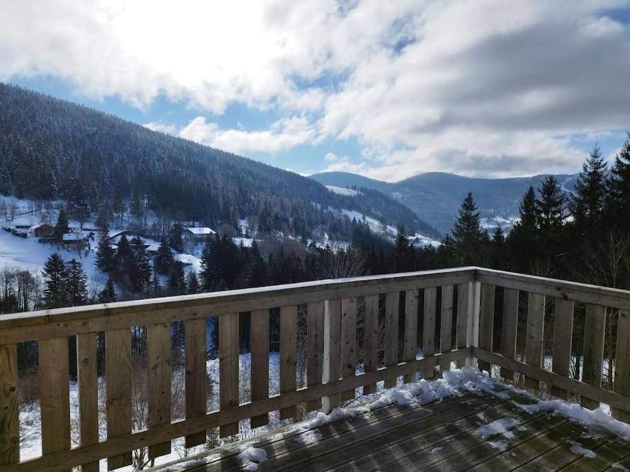 Maison De Montagne Vue Magnifique Ventron Exteriér fotografie