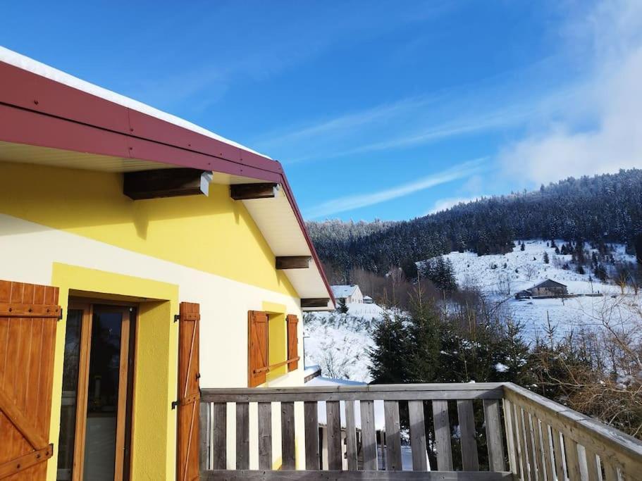 Maison De Montagne Vue Magnifique Ventron Exteriér fotografie